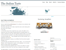 Tablet Screenshot of blog-en.theitaliantaste.com